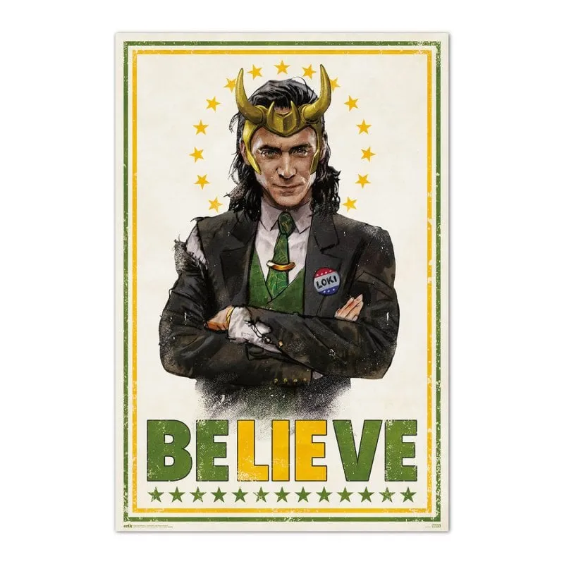 Maxi poster Erik Marvel Loki 91,5x61 cm - immagine 1