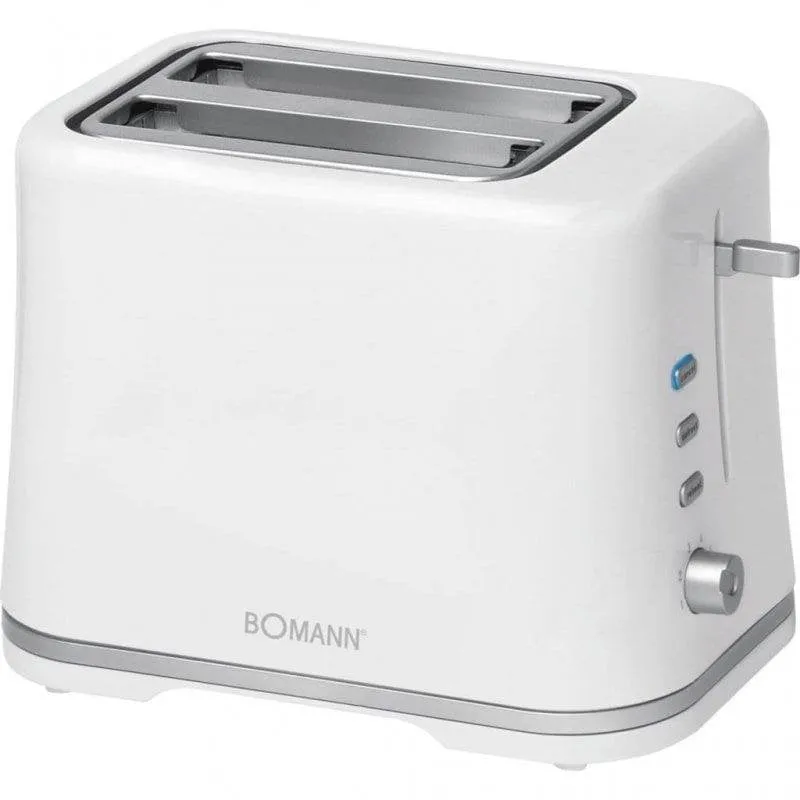 Tostapane Bomann TA 1577 CB 2 Fessure 870 W Scongelamento Riscaldamento Bianco - immagine 1