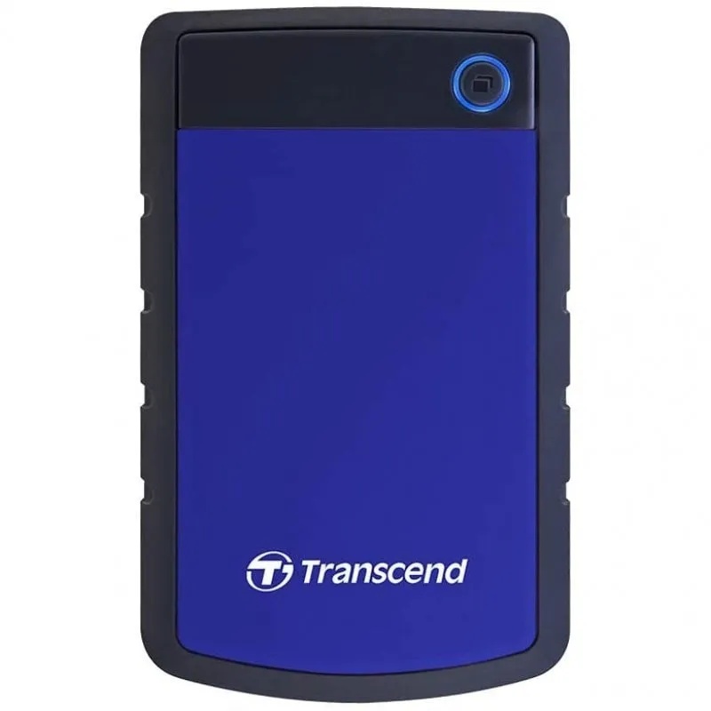 Transcend 2TB StoreJet 25H3 disco rigido esterno 2.5" Micro-USB B 3.2 Gen 1 (3.1 Gen 1) Nero, Blu - immagine 1