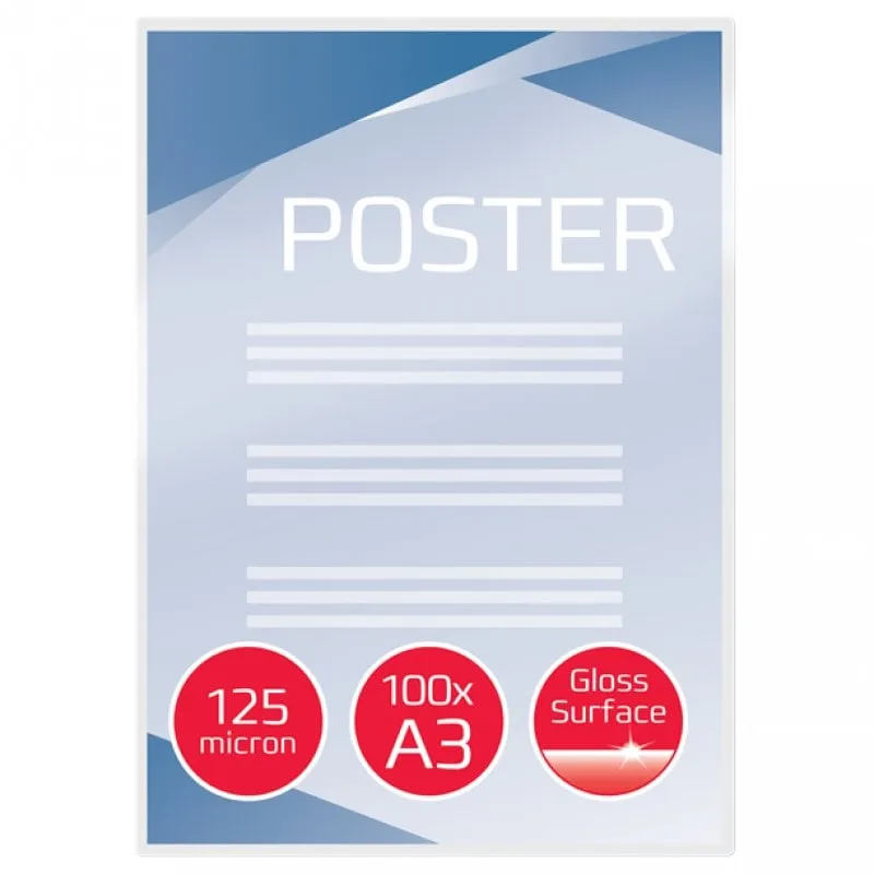 GBC Pouch per plastificazione documenti A3 2x125mic lucide (100) - immagine 1
