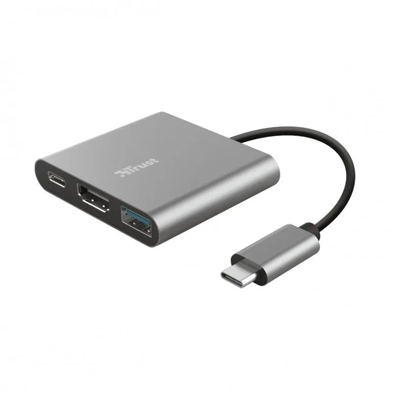 Trust Dalyx USB 3.2 Gen 1 (3.1 Gen 1) Type-C Alluminio, Nero - immagine 1