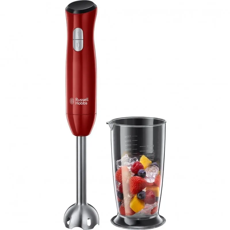 Russell Hobbs Desire 0,7 L Frullatore ad immersione 500 W Rosso, Acciaio inossidabile - immagine 1