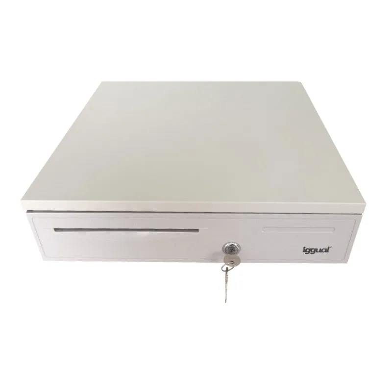 Cassetto contanti Iggual IRON-50W 42 cm 5+8 Bianco - immagine 1