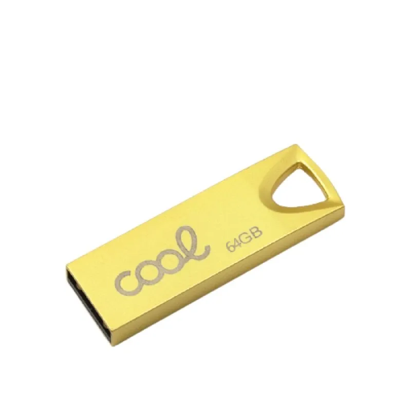 Fantastica USB 2.0 da 64 GB in metallo dorato - immagine 1