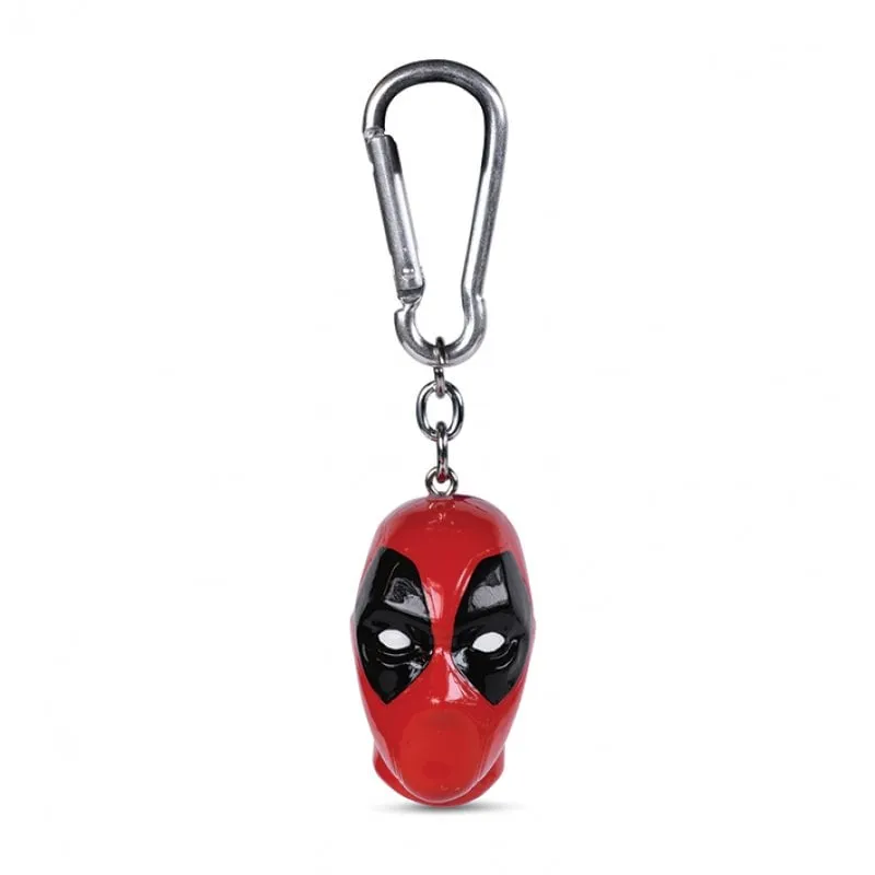 Portachiavi con gancio 3D piramidale Marvel Deadpool Logo - immagine 1