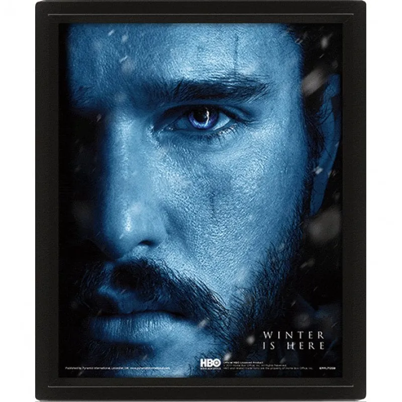 Poster 3D Piramide Game of Thrones Jon Snow contro. Re della Notte - immagine 1
