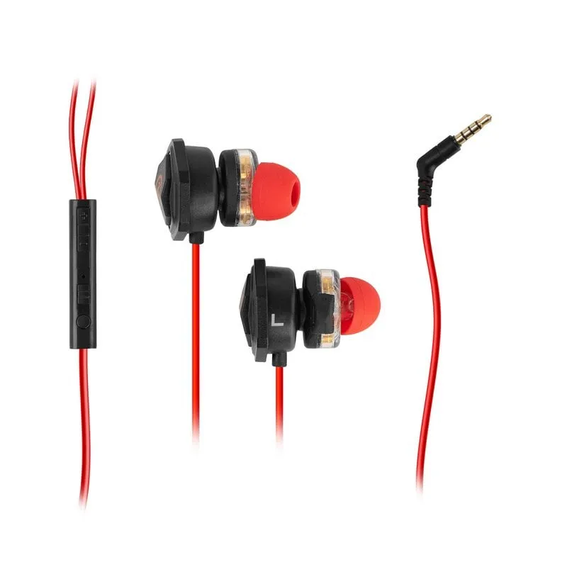 Cuffie da gioco intrauricolari Ozone Heat X30 nere/rosse - immagine 1