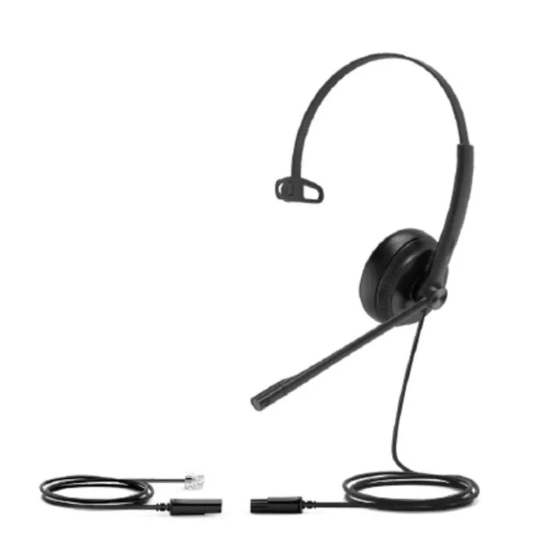 Auricolari Yealink YHS34 con cavo, cancellazione rumore, per ufficio e call center neri - immagine 1