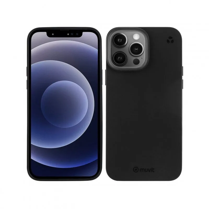 Custodia Muvit for Change Recycletek nera per iPhone 13 Pro Max - immagine 1