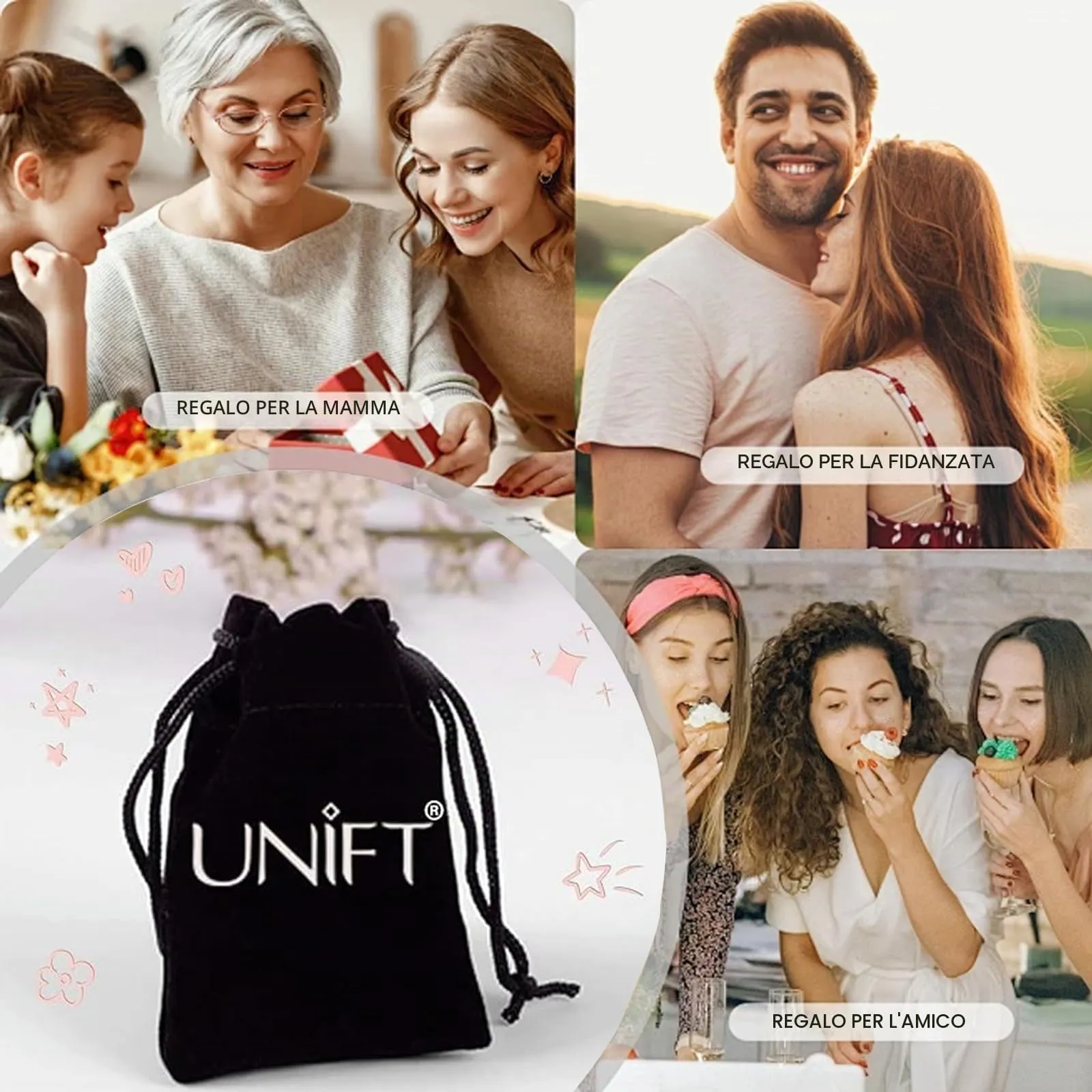 unift Collana di Nodi Delle Streghe per le Donne in Acciaio Inox Irlandese a 4 Punte Ciondolo Nodo Celtico Moda Charm Magick Gioielli (Oro) - immagine 7