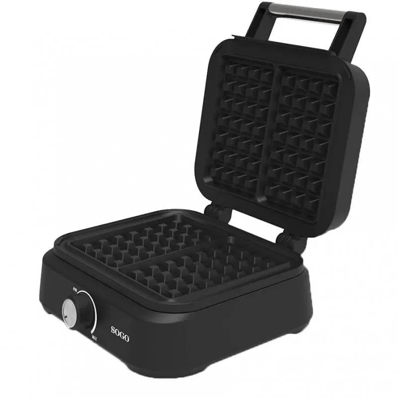 Sogo SS-7235 Piastra per waffle doppia 1500 W Nera - immagine 1
