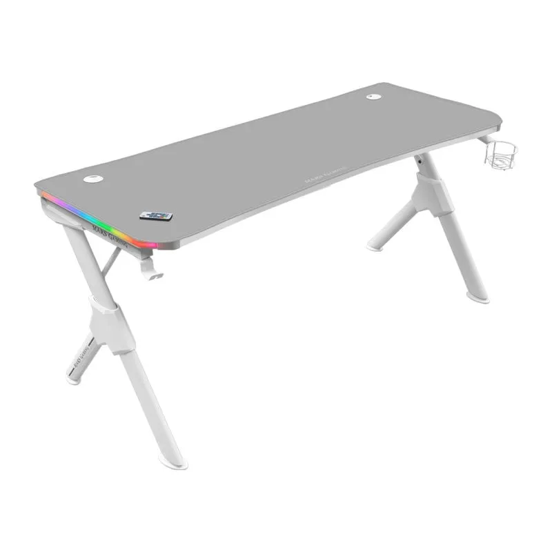 Tavolo da gioco Mars Gaming MGD140 RGB 140x60 cm Bianco - immagine 1