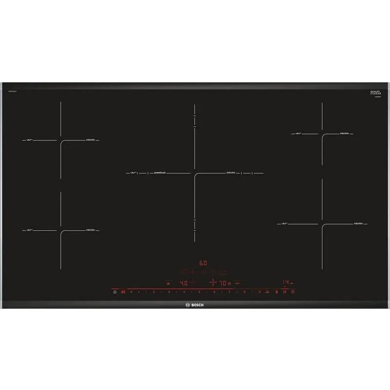 Piano cottura a induzione Bosch Serie 8 PIV975DC1E 5 zone nero - immagine 1