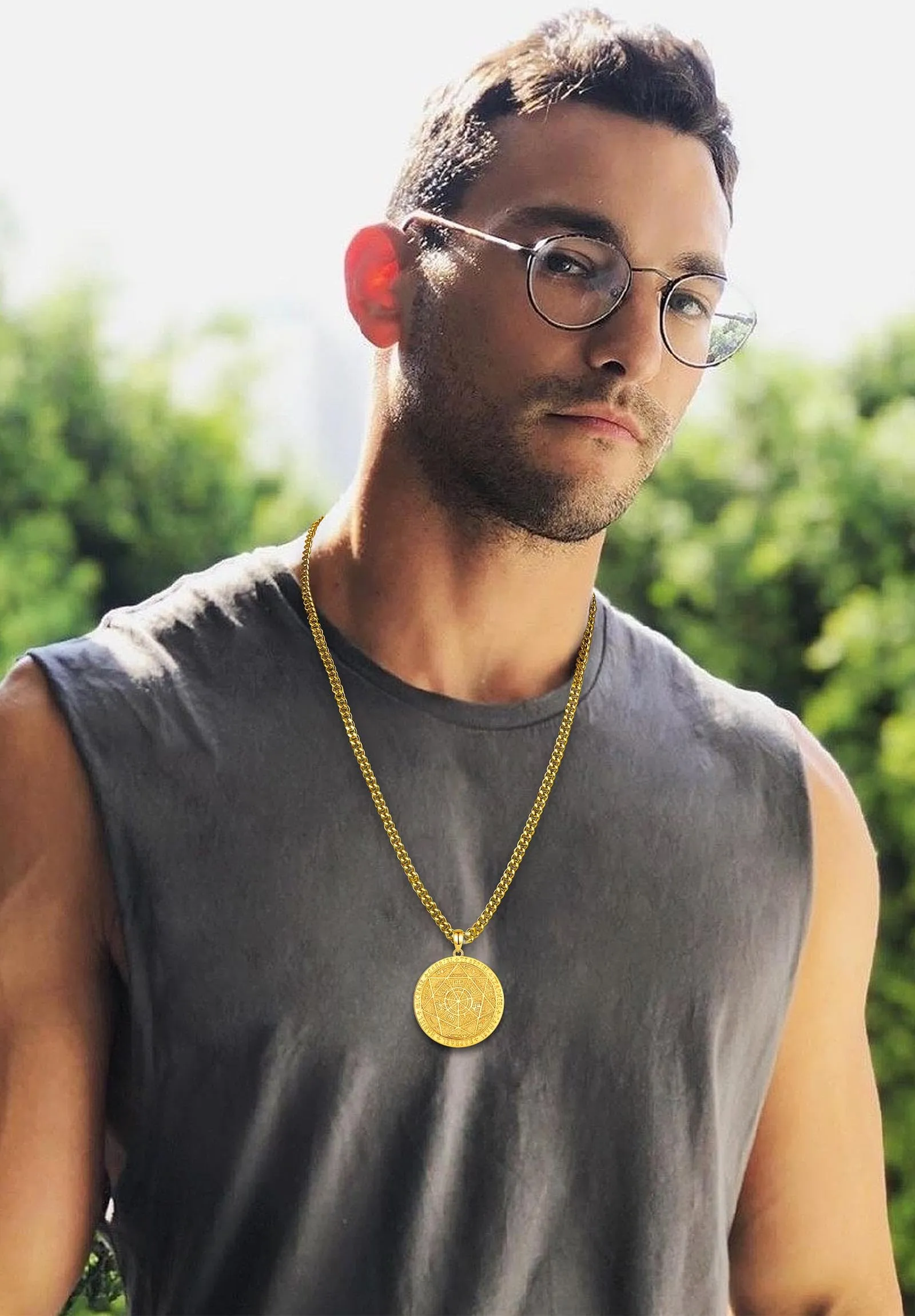 AEONSLOVE Collana con Sigillo dei 7 Arcangeli Argento 925 per Uomo Donna Collana 7 Arcangeli Ciondolo San Michele Arcangelo Medaglia Amuleti e Talismani Protezione Gioielli Religiosi - immagine 8