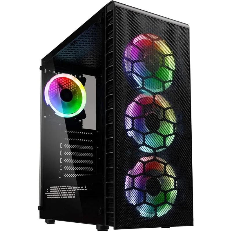 Kolink Observatory Lite Mesh Vetro temperato USB 3.0 Nero - immagine 1