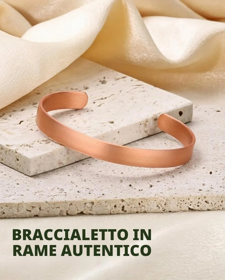 MagEnergy Braccialetto in Rame Puro per Uomo e Donna – Manopola Vintage Martellata, 100% Rame Massiccio, Crudo e Non Rivestito, Fatto a Mano, Taille unique, Metallo, Senza Gemme - immagine 5