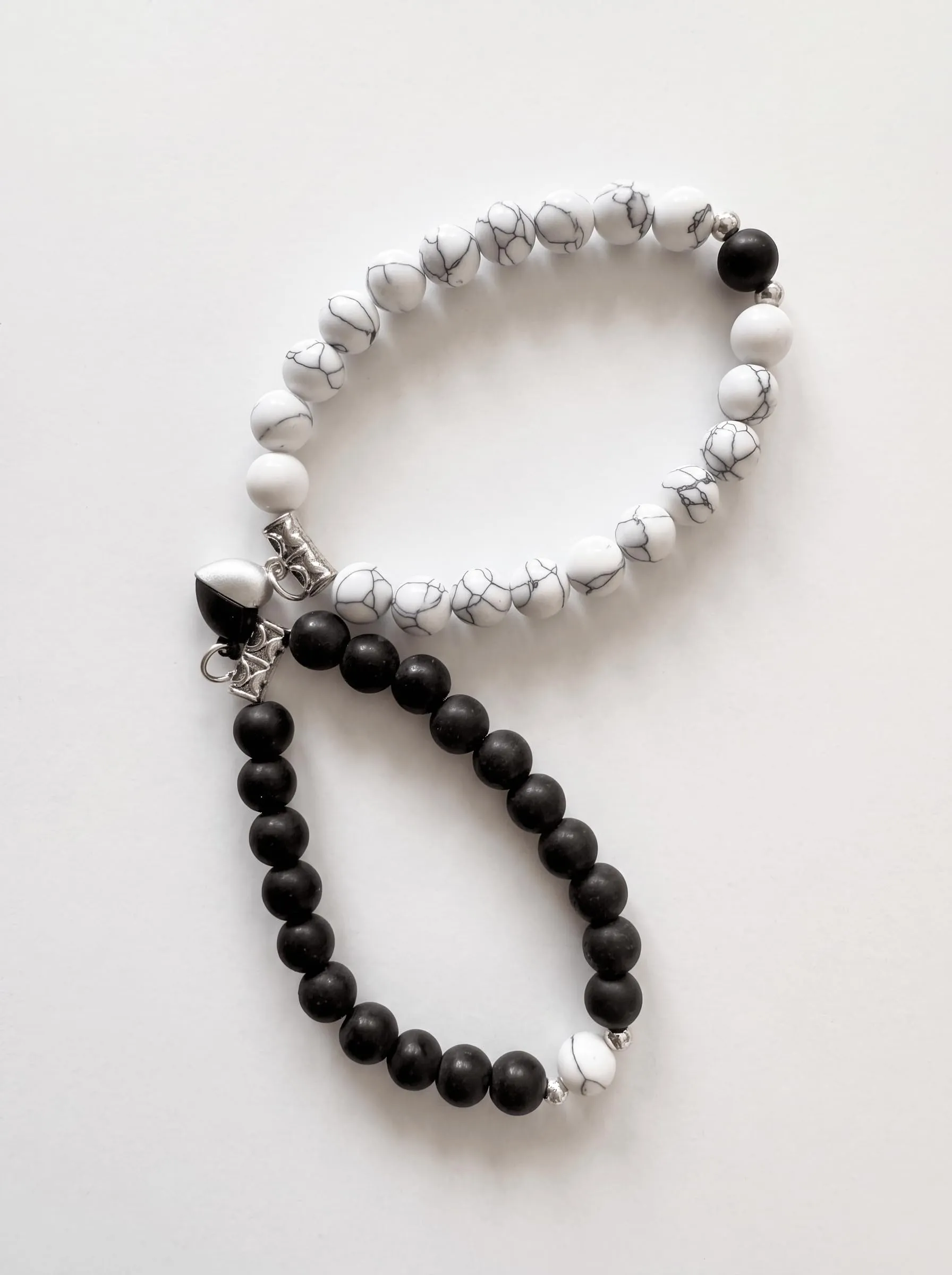 Bracciale Pietre Naturali 8mm GufoZen Regolabile - Cristalli Veri Uomo e Donna - Accessorio per Yoga e Meditazione - Idea Regalo con Scatola Premium - Braccialetto Energia (Equilibrio Doppio) - immagine 2