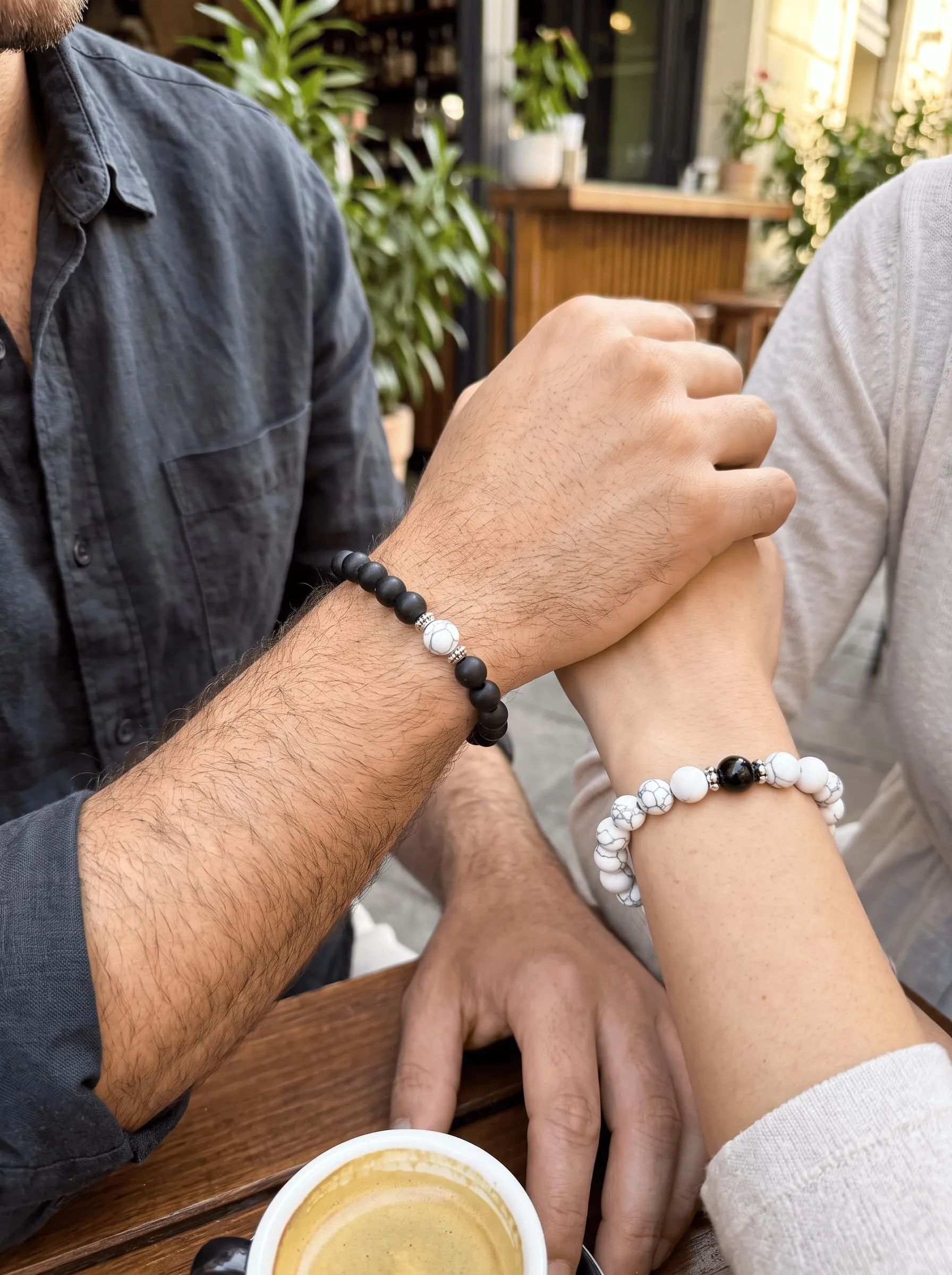 Bracciale Pietre Naturali 8mm GufoZen Regolabile - Cristalli Veri Uomo e Donna - Accessorio per Yoga e Meditazione - Idea Regalo con Scatola Premium - Braccialetto Energia (Equilibrio Doppio) - immagine 3