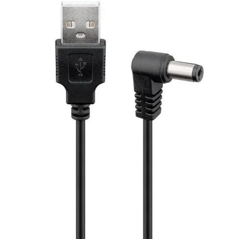 Cavo Goobay USB a DC 5V 1m Nero - immagine 1