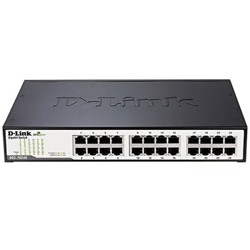 Switch D-Link DGS-1024D/E 26,7 W 24 porte Nero - immagine 1