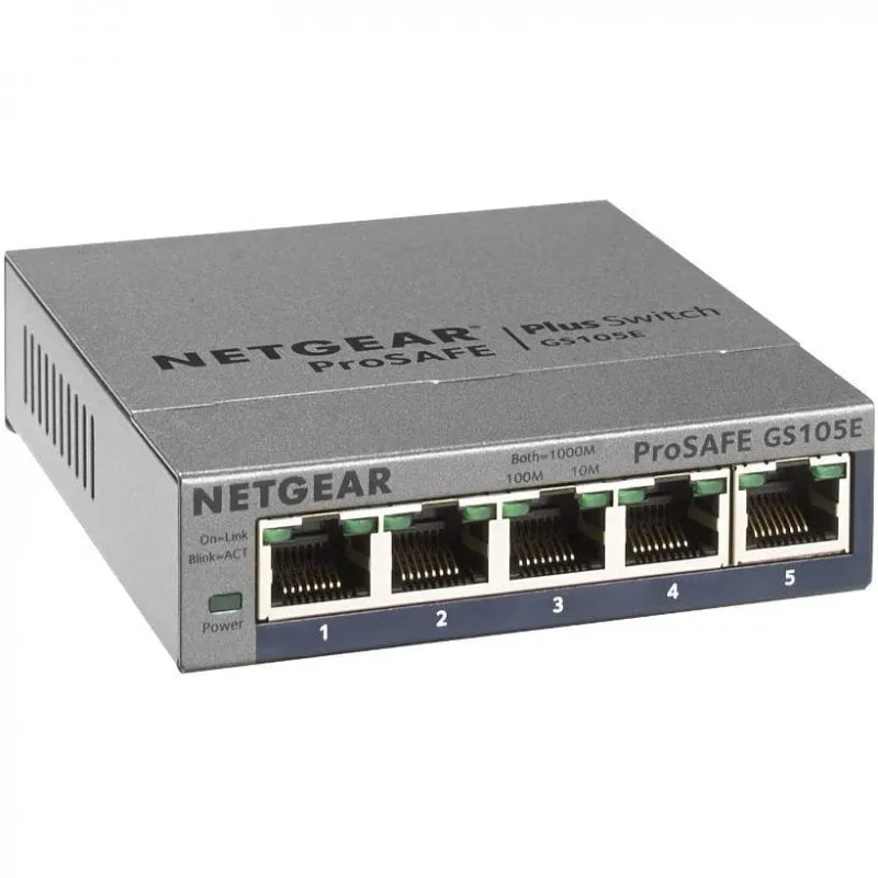 Switch di rete Netgear GS105E-200PES Smart Managed Plus Switch 5 porte - immagine 1