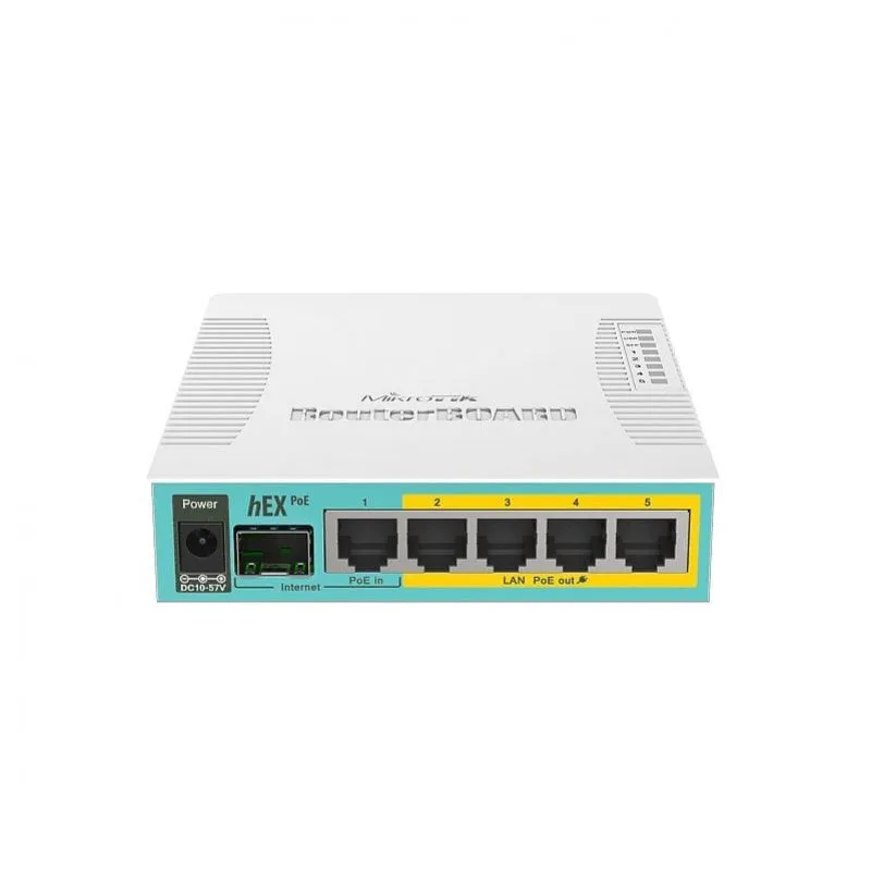 Router MikroTik hEX PoE 5 porte Gigabit PoE + 1 SFP - immagine 1