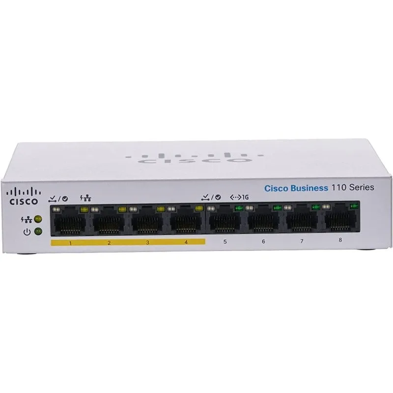 Switch Cisco CBS110-8PP-D-EU 8 porte Gigabit - immagine 1