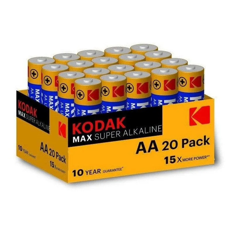 Pila Alcalina AA Kodak Max Pack 20 - immagine 1