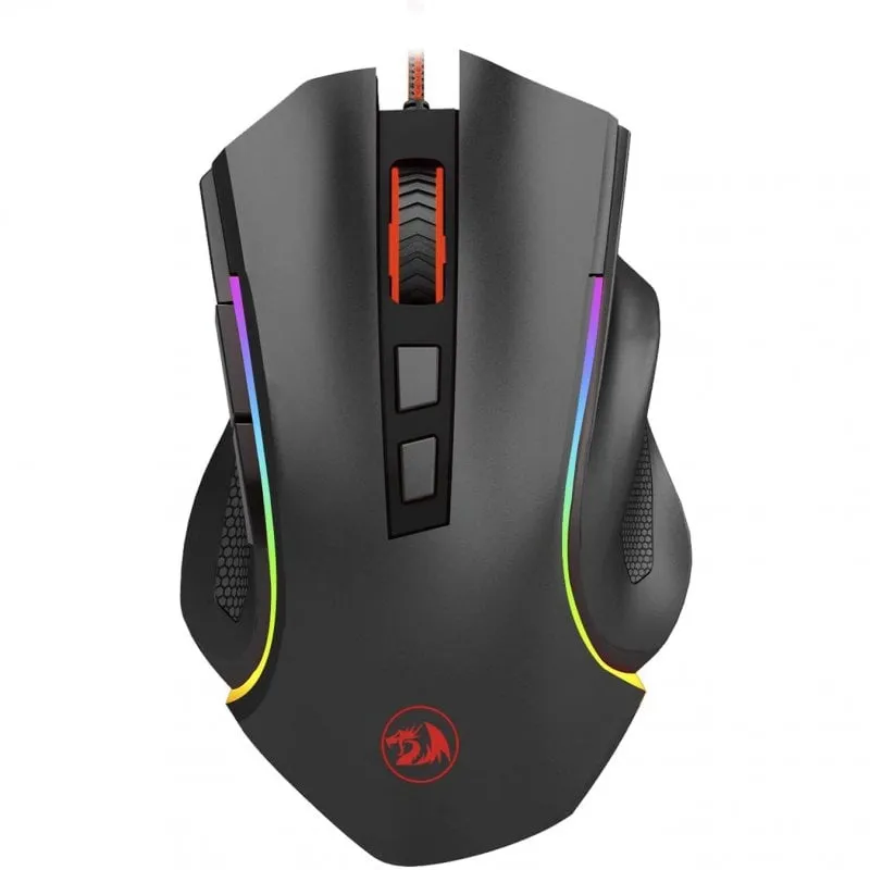 Mouse da gioco Redragon M607 Griffin RGB 7200 DPI Nero - immagine 1