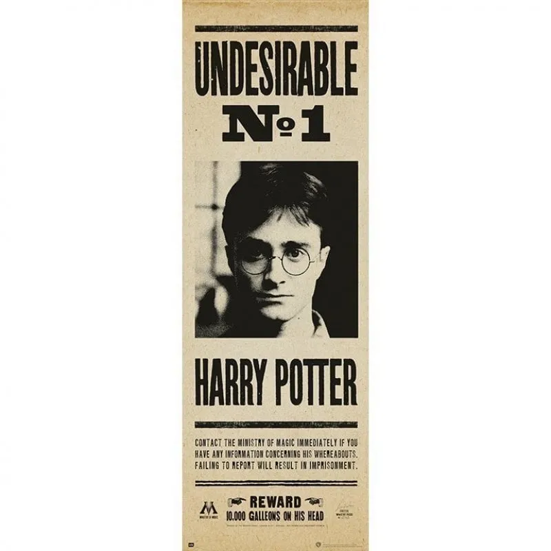 Erik Undesirable Harry Potter Poster per porta n. 1 158x53 cm - immagine 1