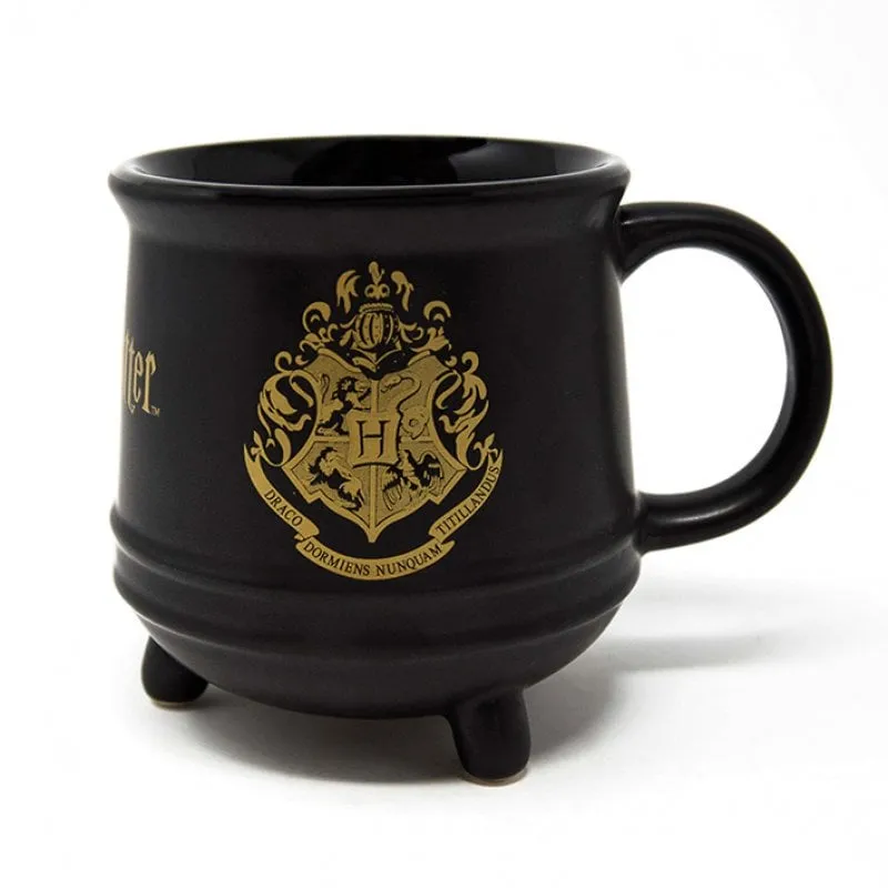 Tazza calderone in ceramica piramidale Harry Potter Stemma di Hogwarts - immagine 1