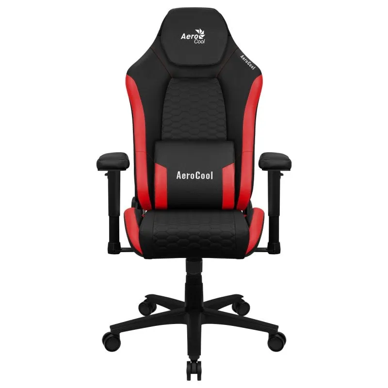Sedia da gaming Aerocool Crown in pelle rossa - immagine 1