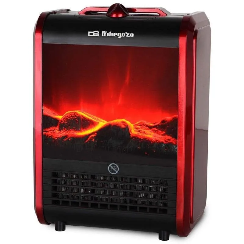 Caminetto elettrico Orbegozo CM 9015 1500W da Tavolo con Effetto Fiamma LED - immagine 1