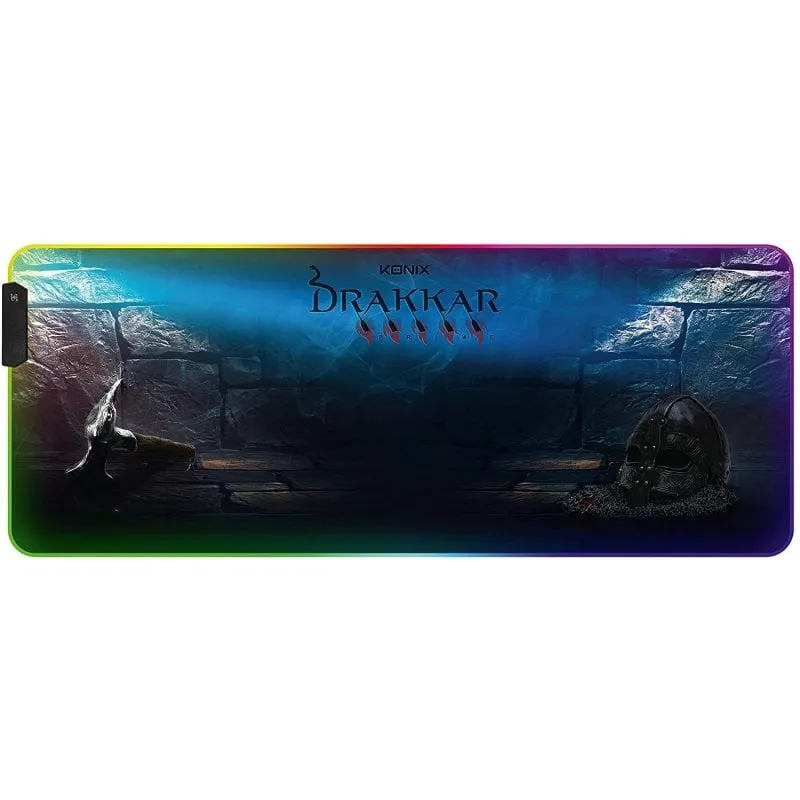 Tappetino per mouse da gioco Konix Drakkar Prime Hetland RGB XL - immagine 1