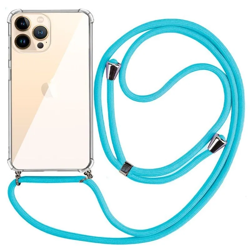 Fantastica custodia azzurra con coulisse per iPhone 13 Pro Max - immagine 1