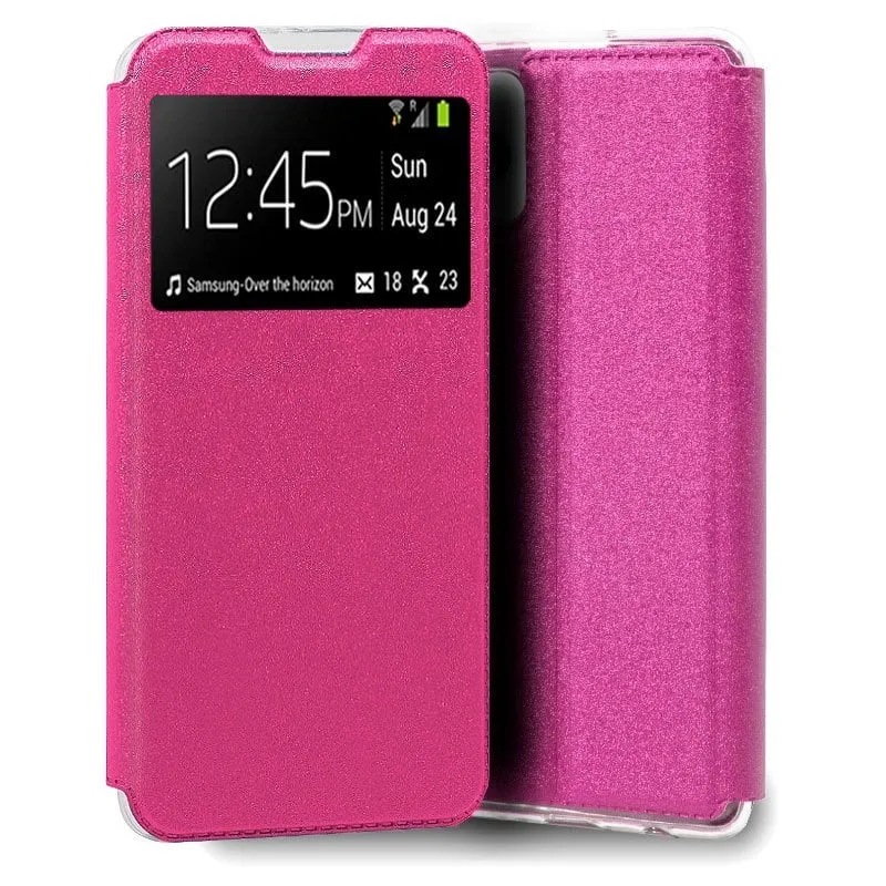 Fantastica custodia Flip Cover rosa liscia per iPhone 13 Pro - immagine 1