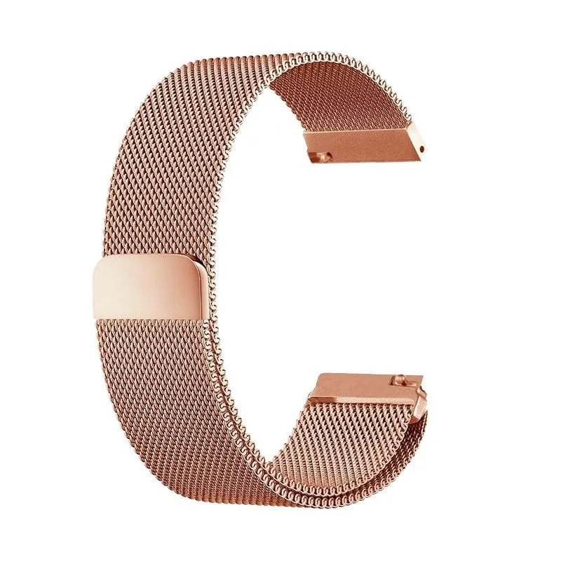 Cinturino Cool Universale 20mm Metallo Oro Rosa Amazfit Bip / GTS / Bip Lite / Huawei / Samsung / COOL Oslo - immagine 1