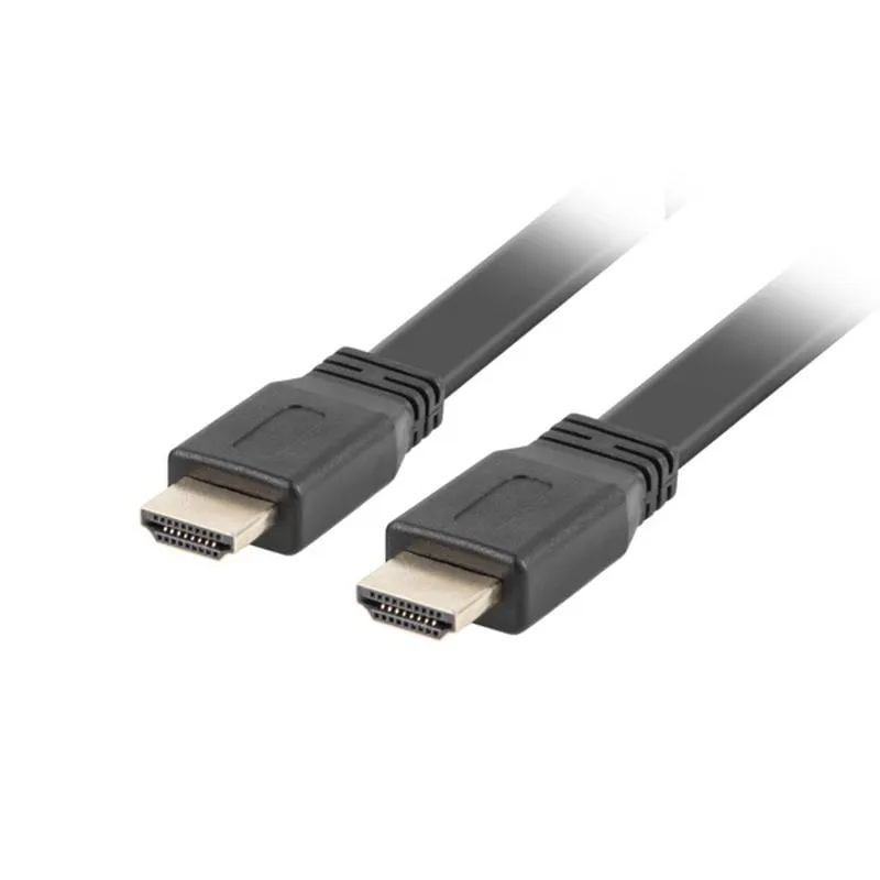 Cavo Lanberg HDMI 2.0 4K piatto maschio/maschio 1,8 m Nero - immagine 1