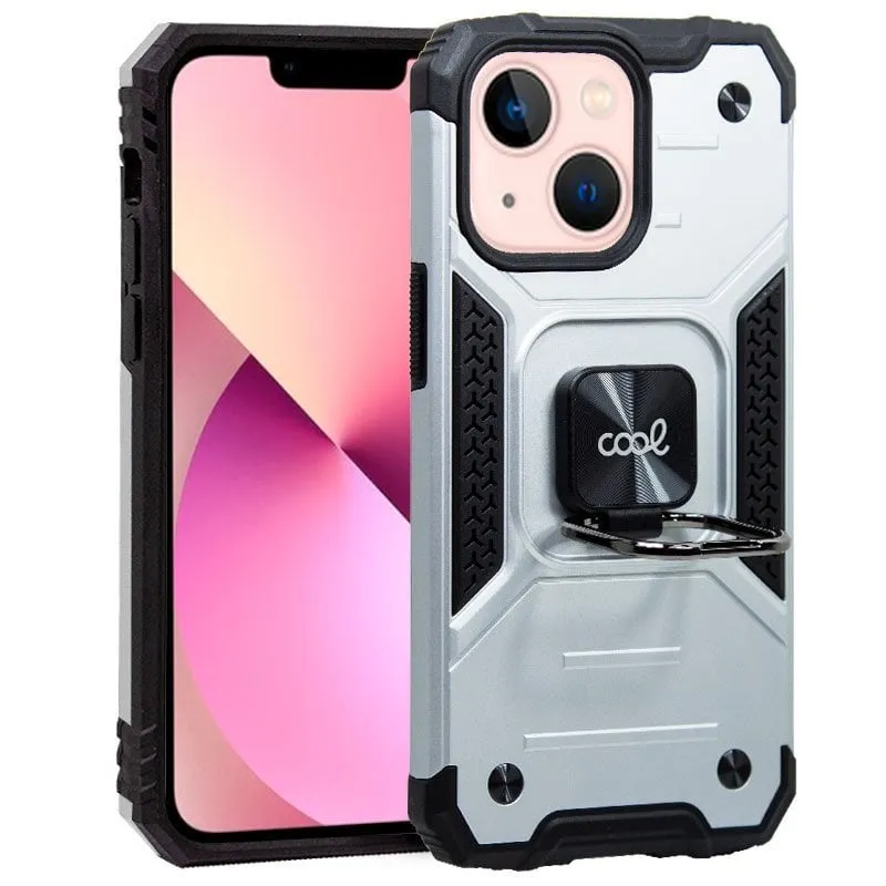 Fantastica custodia rigida con anello argentato per iPhone 13 - immagine 1