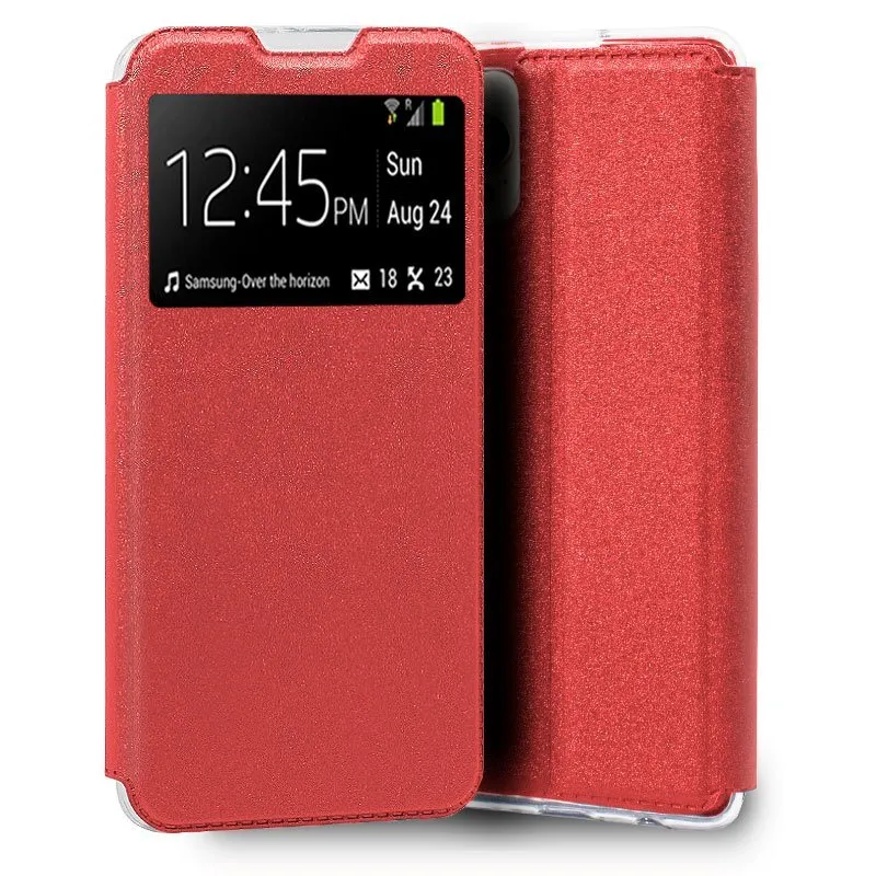 Custodia Flip Cover rossa liscia e fantastica per iPhone 13 Pro Max - immagine 1