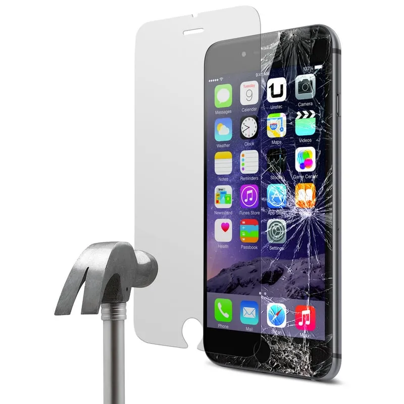 Pellicola protettiva in vetro temperato Unotec per iPhone 6 Plus - immagine 1