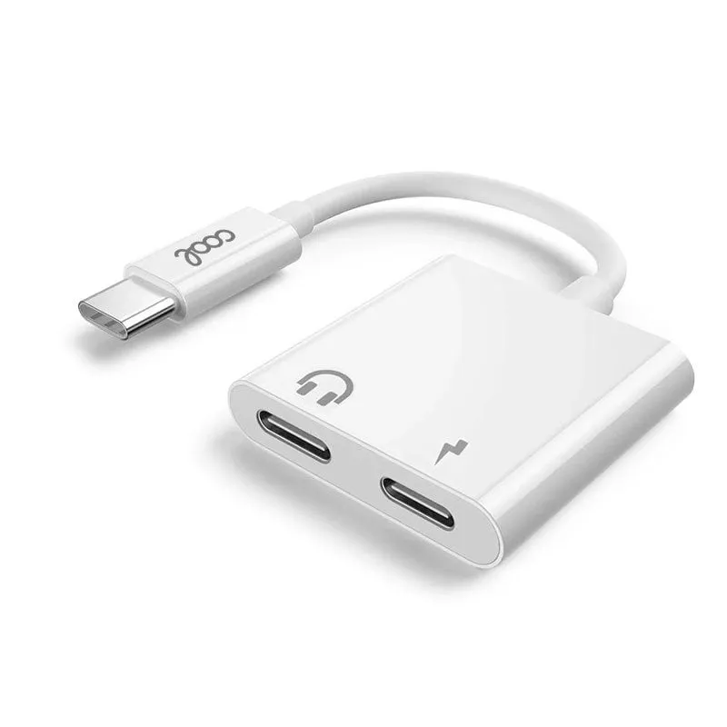 Fantastiche cuffie doppie USB di tipo C + adattatore di ricarica - immagine 1