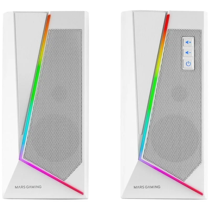 Altoparlanti da gioco Mars Gaming MS7 2.0 Bluetooth RGB 20W Bianco - immagine 1