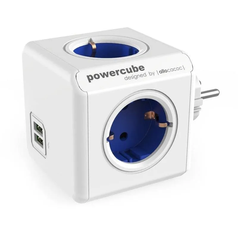 Multipresa PowerCube Original USB 4 prese 2 USB-A senza cavo protezione bambini - immagine 1