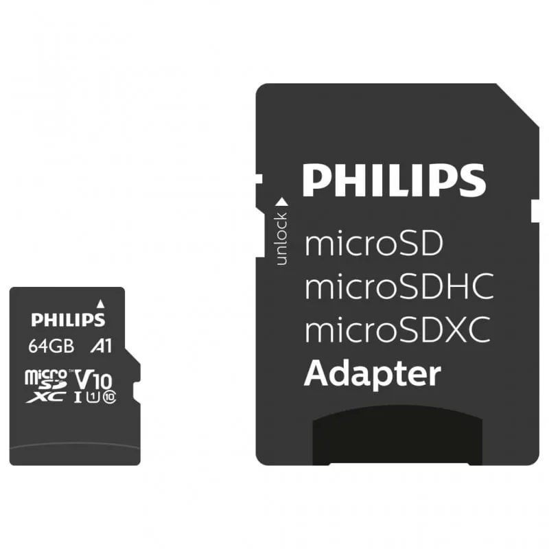 Philips MicroSDXC 64GB UHS-I U1 V10 - immagine 1