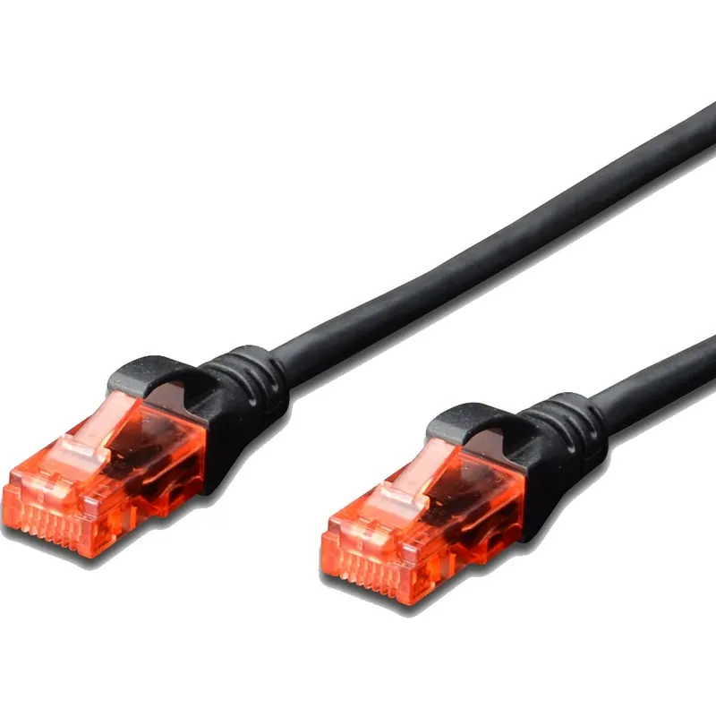 Digitus DK-1617-005/BL cavo di rete Nero 0,5 m Cat6 U/UTP (UTP) - immagine 1