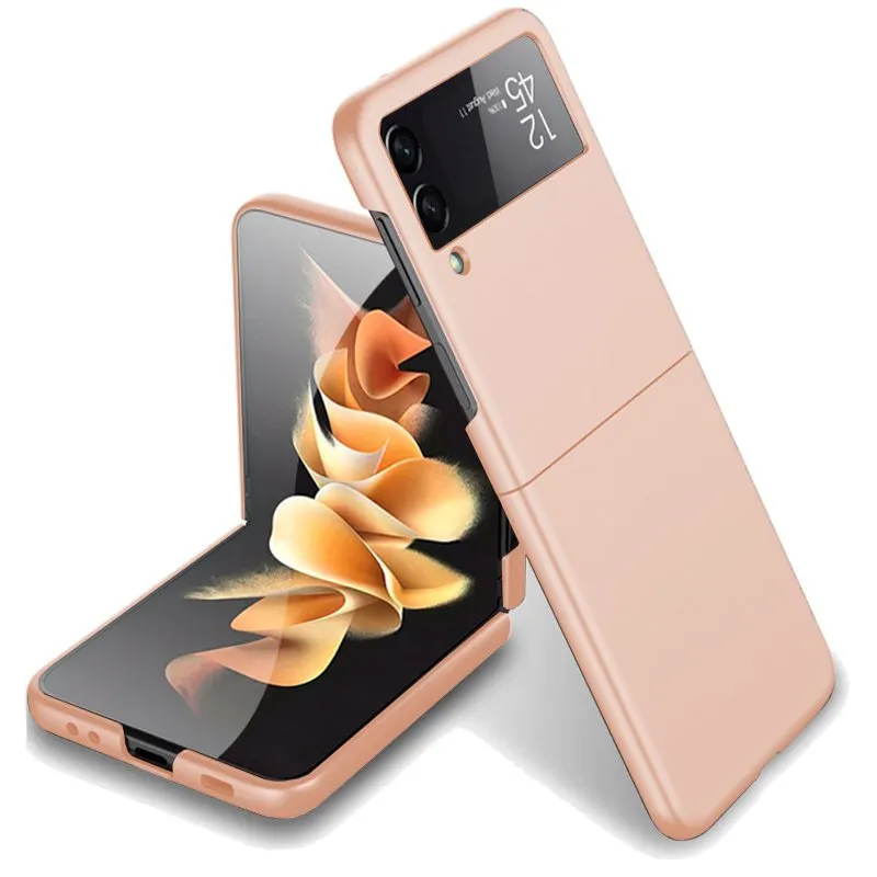 Custodia pieghevole rosa freddo per Samsung F711 Galaxy Z Flip 3 - immagine 1