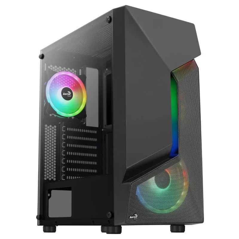 Aerocool SCAPEBKV3 RGB Vetro temperato USB 3.0 Nero - immagine 1
