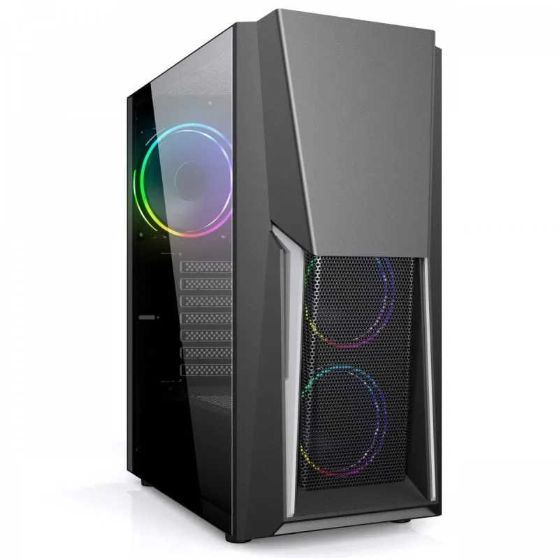 Droxio Bruciatore RGB Vetro Temperato USB 3.0 Nero - immagine 1
