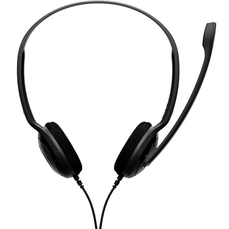 Cuffie EPOS Sennheiser PC 8 USB con microfono cancellazione rumore, cablate, nere - immagine 1
